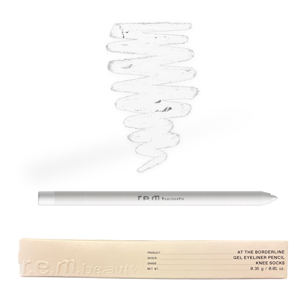 r.e.m. beauty At The Borderline Gel Eyeliner Pencil Knee Socks White NIB New